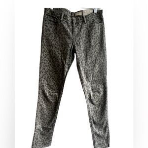 ALL SAINTS | Ashby Leopard Print Skinny Jeans (28)